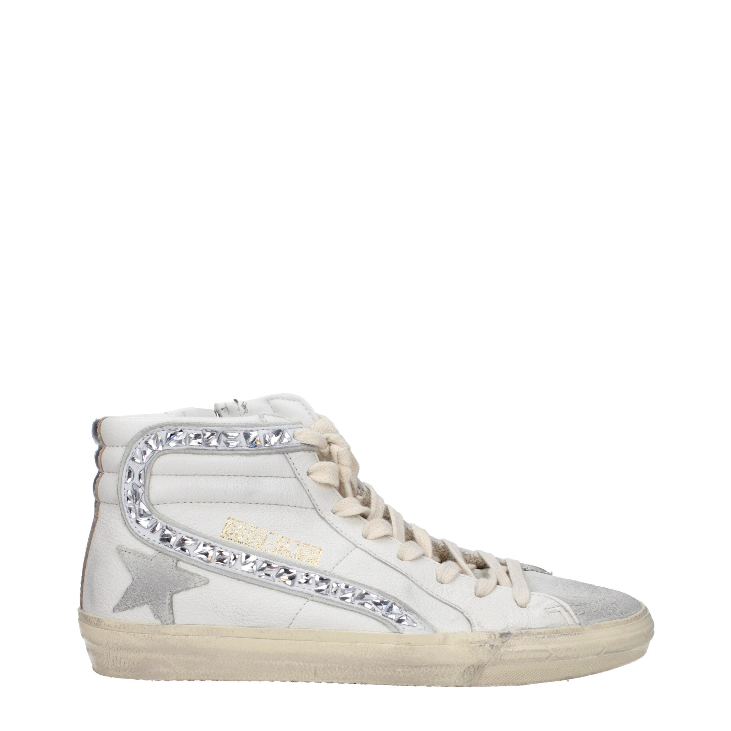 Golden Goose White Leather Sneakers